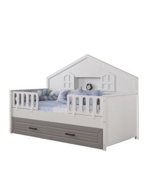 Ottoman Grey Montessori / Bambo Yaylı Yatak Dahil