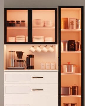 Açelya Kahve Köşesi / Komple MDF / Led Işıklı / Large