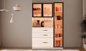Açelya Kahve Köşesi / Komple MDF / Led Işıklı / Large