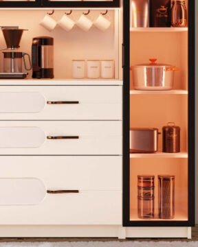 Açelya Kahve Köşesi / Komple MDF / Led Işıklı / Mega