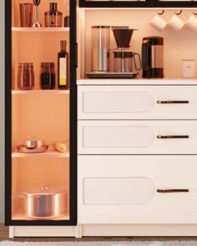 Açelya Kahve Köşesi / Komple MDF / Led Işıklı / Mega