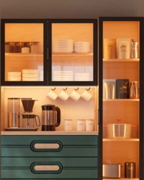 Begonya Kahve Köşesi / Komple MDF / Led Işıklı / Large