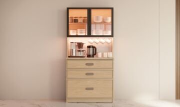Karanfil Kahve Köşesi / Komple MDF / Led Işıklı