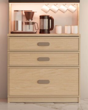 Karanfil Kahve Köşesi / Komple MDF / Led Işıklı
