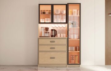 Karanfil Kahve Köşesi / Komple MDF / Led Işıklı / Large