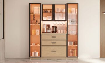 Karanfil Kahve Köşesi / Komple MDF / Led Işıklı / Mega