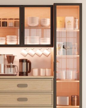 Karanfil Kahve Köşesi / Komple MDF / Led Işıklı / Mega