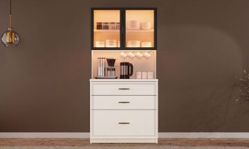 Kardelen Kahve Köşesi / Komple MDF / Led Işıklı