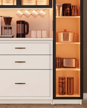 Kardelen Kahve Köşesi / Komple MDF / Led Işıklı / Large