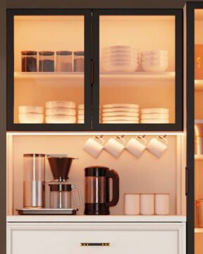 Kardelen Kahve Köşesi / Komple MDF / Led Işıklı / Large