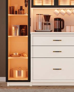 Kardelen Kahve Köşesi / Komple MDF / Led Işıklı / Mega