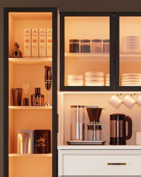 Kardelen Kahve Köşesi / Komple MDF / Led Işıklı / Mega