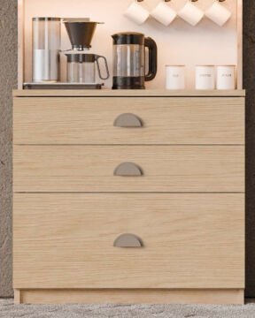 Ladin Kahve Köşesi / Komple MDF / Led Işıklı