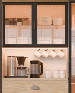 Ladin Kahve Köşesi / Komple MDF / Led Işıklı / Large
