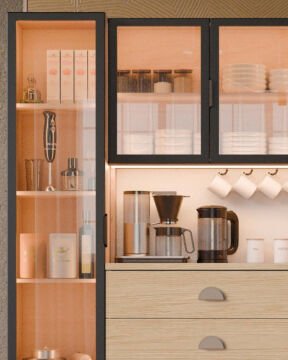 Ladin Kahve Köşesi / Komple MDF / Led Işıklı / Mega