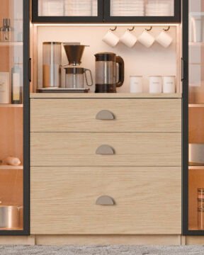Ladin Kahve Köşesi / Komple MDF / Led Işıklı / Mega