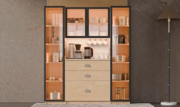 Ladin Kahve Köşesi / Komple MDF / Led Işıklı / Mega