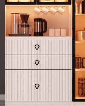 Lale Kahve Köşesi / Komple MDF / Led Işıklı / Large