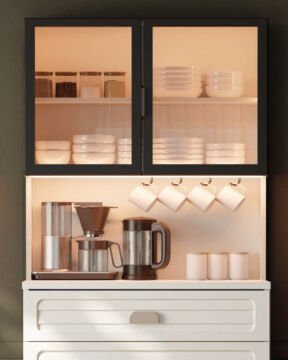 Lavanta Kahve Köşesi / Komple MDF / Led Işıklı
