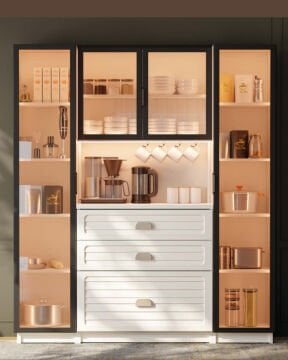 Lavanta Kahve Köşesi / Komple MDF / Led Işıklı / Mega