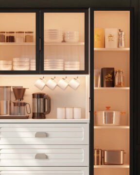 Lavanta Kahve Köşesi / Komple MDF / Led Işıklı / Mega