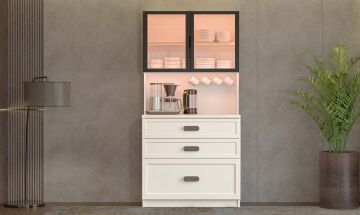 Manolya Kahve Köşesi / Komple MDF / Led Işıklı
