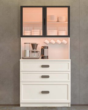 Manolya Kahve Köşesi / Komple MDF / Led Işıklı