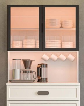 Manolya Kahve Köşesi / Komple MDF / Led Işıklı