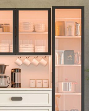 Manolya Kahve Köşesi / Komple MDF / Led Işıklı / Mega
