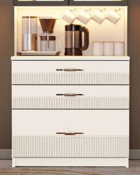 Menekşe Kahve Köşesi / Komple MDF / Led Işıklı
