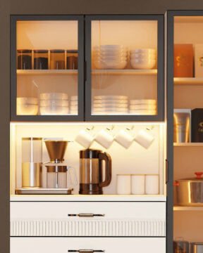 Menekşe Kahve Köşesi / Komple MDF / Led Işıklı / Large