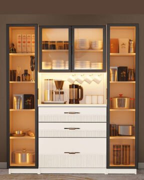 Menekşe Kahve Köşesi / Komple MDF / Led Işıklı / Mega