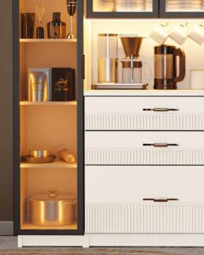 Menekşe Kahve Köşesi / Komple MDF / Led Işıklı / Mega