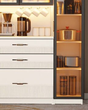 Menekşe Kahve Köşesi / Komple MDF / Led Işıklı / Mega