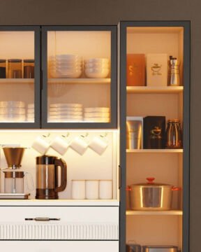 Menekşe Kahve Köşesi / Komple MDF / Led Işıklı / Mega