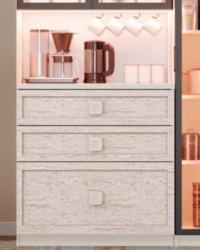 Nilüfer Kahve Köşesi / Komple MDF / Led Işıklı / Large