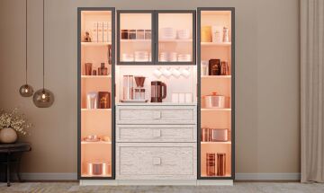 Nilüfer Kahve Köşesi / Komple MDF / Led Işıklı / Mega