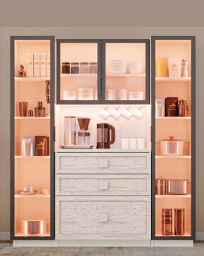 Nilüfer Kahve Köşesi / Komple MDF / Led Işıklı / Mega