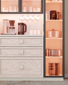 Nilüfer Kahve Köşesi / Komple MDF / Led Işıklı / Mega