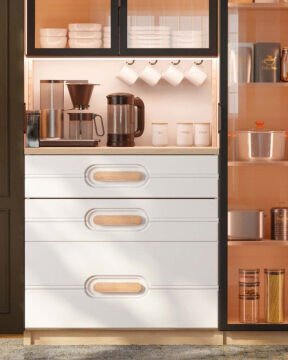 Orkide Kahve Köşesi / Komple MDF / Led Işıklı / Large