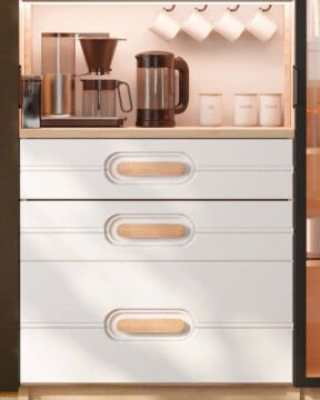 Orkide Kahve Köşesi / Komple MDF / Led Işıklı / Large