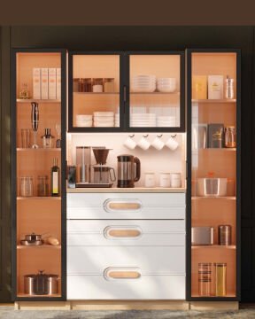 Orkide Kahve Köşesi / Komple MDF / Led Işıklı / Mega