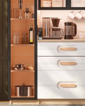 Orkide Kahve Köşesi / Komple MDF / Led Işıklı / Mega