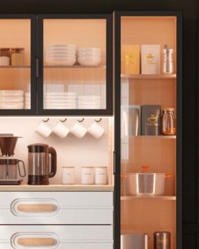 Orkide Kahve Köşesi / Komple MDF / Led Işıklı / Mega