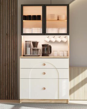 Papatya Kahve Köşesi / Komple MDF / Led Işıklı
