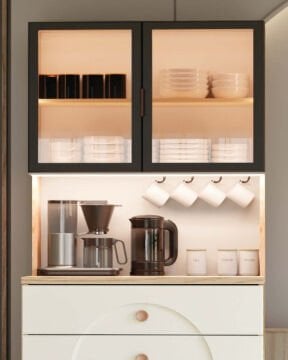 Papatya Kahve Köşesi / Komple MDF / Led Işıklı