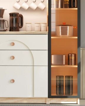 Papatya Kahve Köşesi / Komple MDF / Led Işıklı / Mega