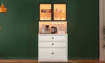 Zambak Kahve Köşesi / Komple MDF / Led Işıklı