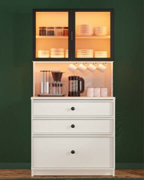 Zambak Kahve Köşesi / Komple MDF / Led Işıklı