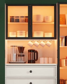 Zambak Kahve Köşesi / Komple MDF / Led Işıklı / Large